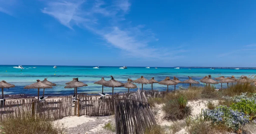 Beautiful beach of es-trenc