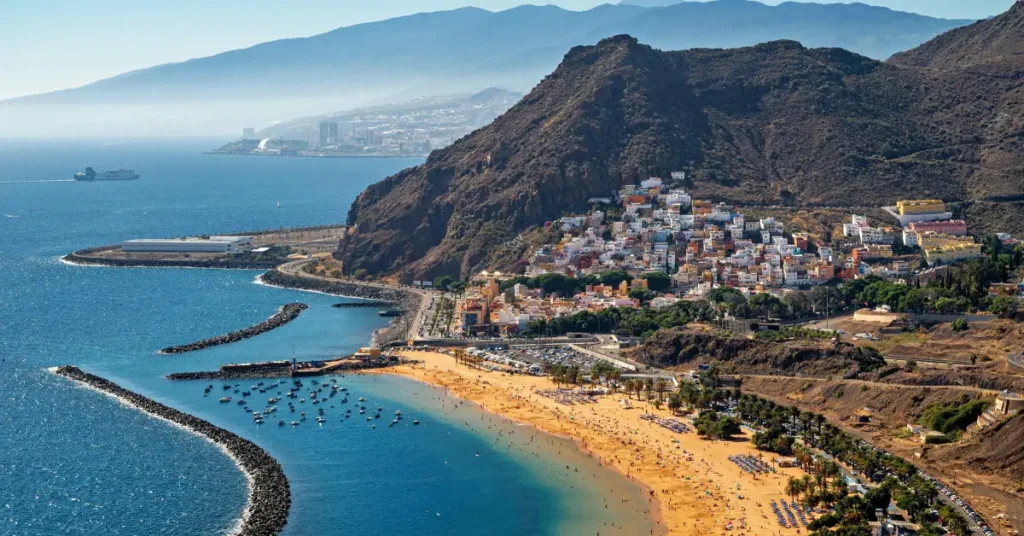 Playa de Las Teresitas in Tenerife, Spain